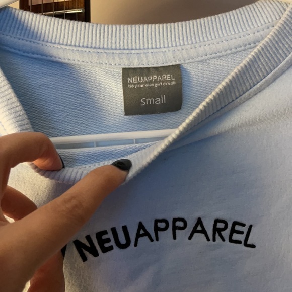 Cropped athletic sweater - Picture 4 of 5